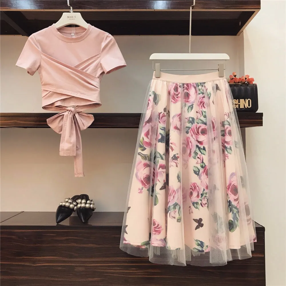 Flowy Floral Boho Skirt