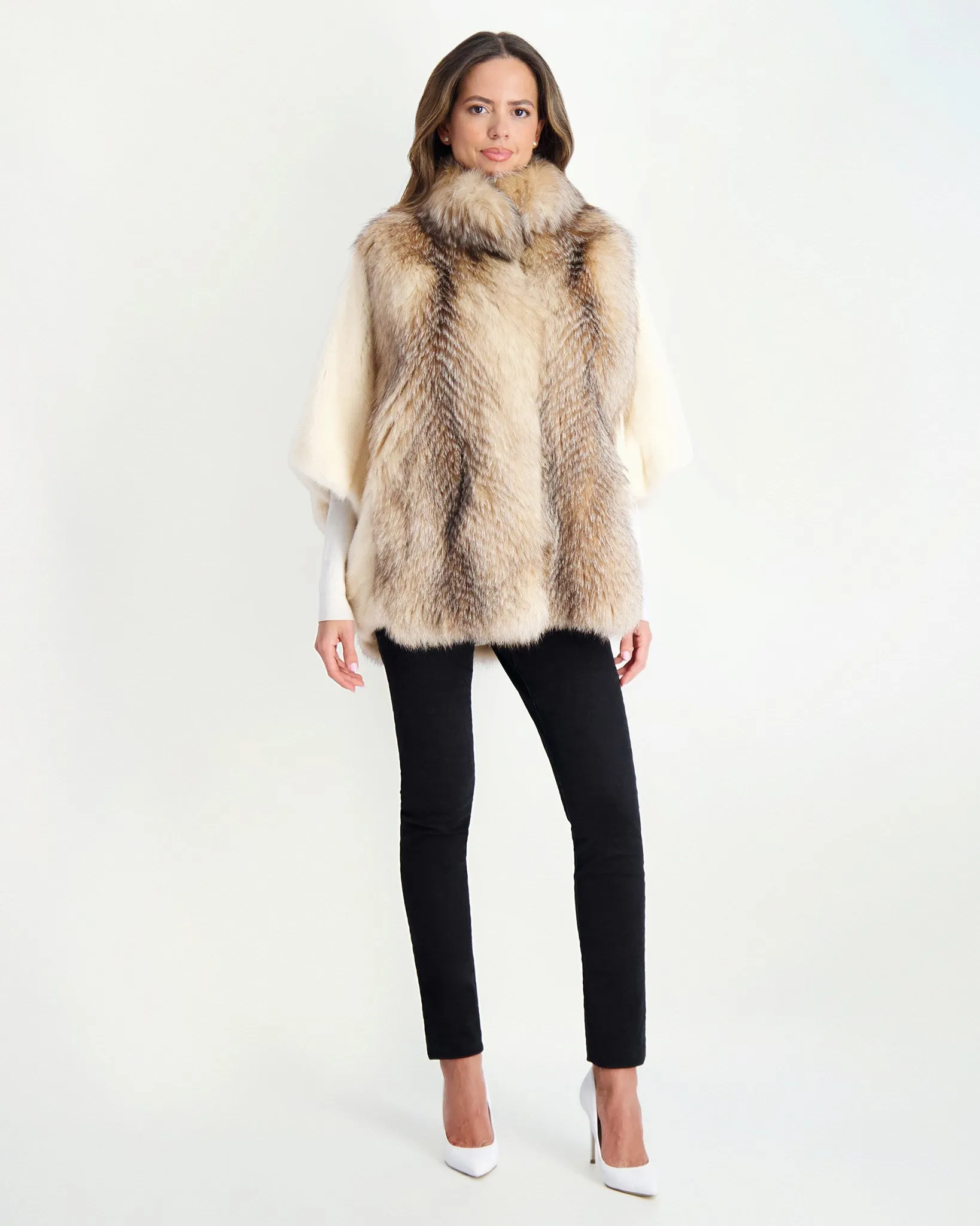 Fox Jacket with Mink Sleeves