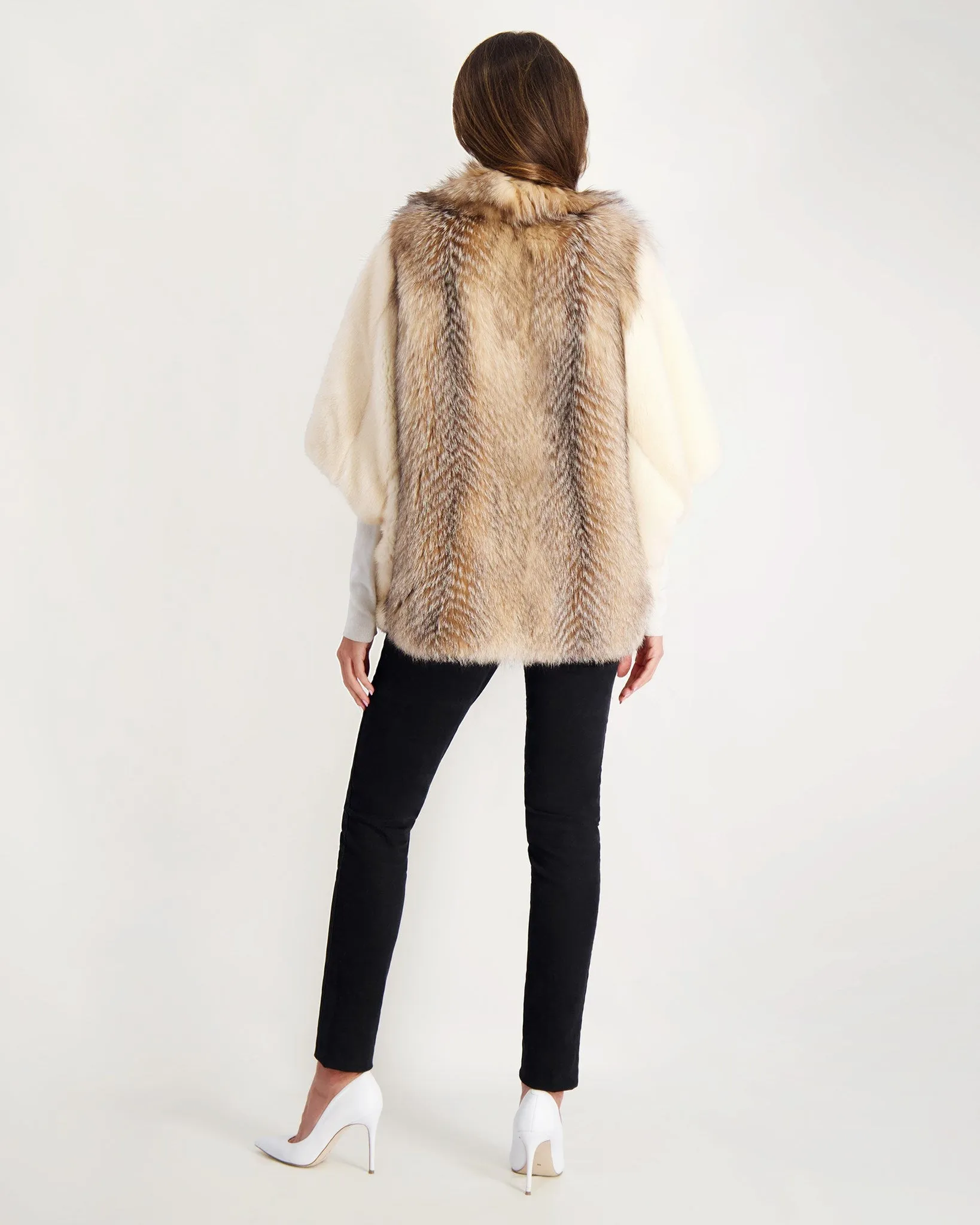 Fox Jacket with Mink Sleeves