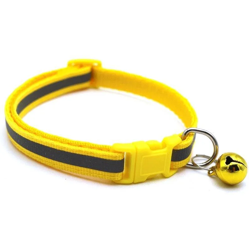 Fun and Festive Reflective Bell Pet Collars