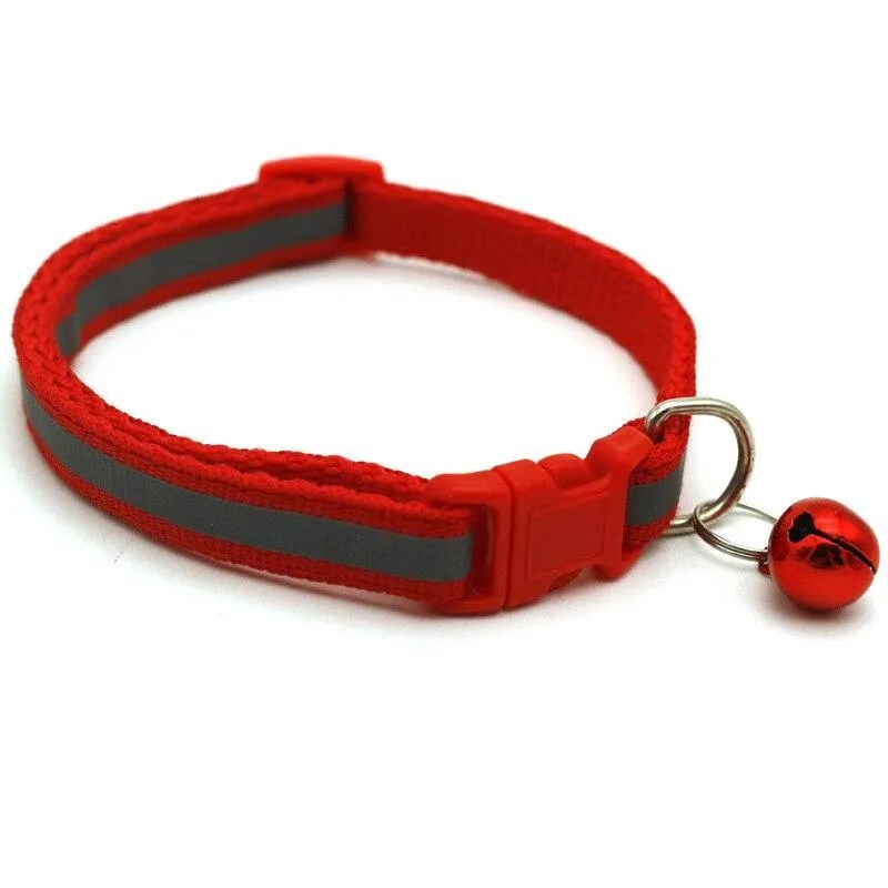 Fun and Festive Reflective Bell Pet Collars