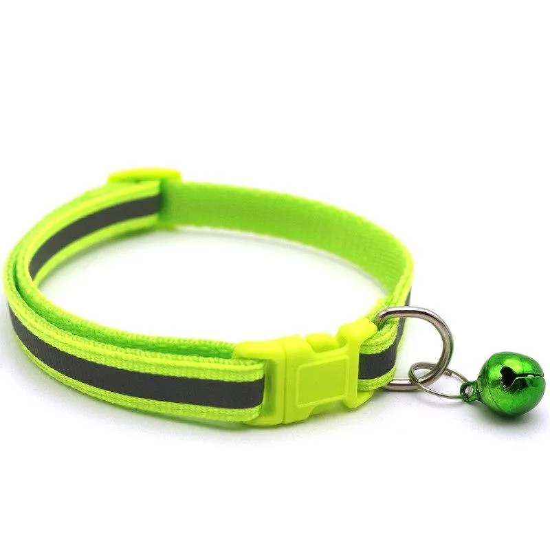 Fun and Festive Reflective Bell Pet Collars