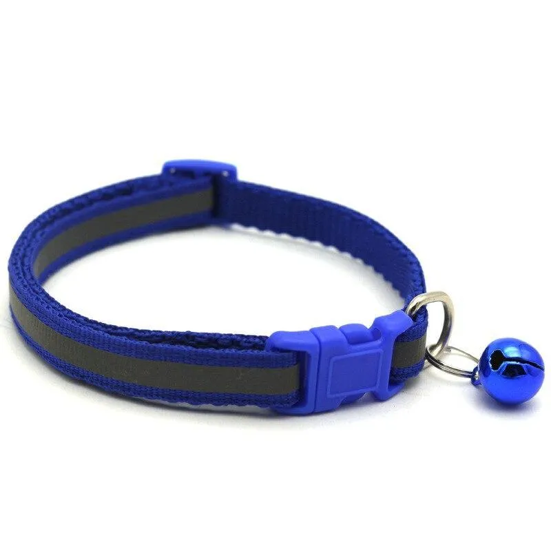 Fun and Festive Reflective Bell Pet Collars