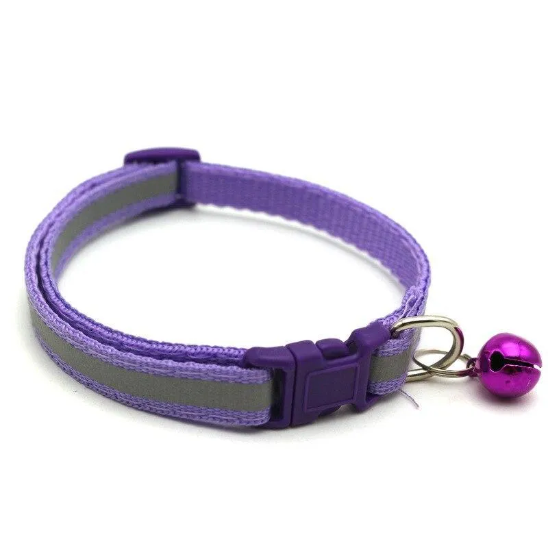 Fun and Festive Reflective Bell Pet Collars