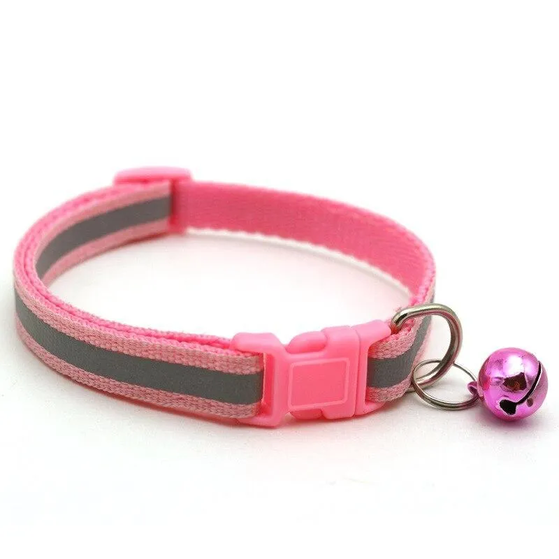 Fun and Festive Reflective Bell Pet Collars