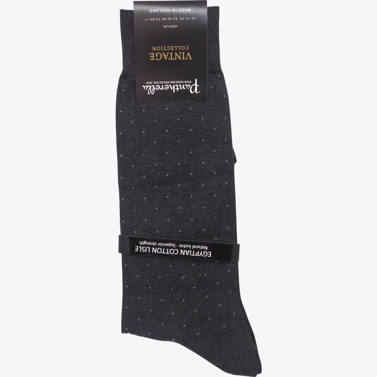 Gadsbury Motif Pin Dot Cotton Men's Socks