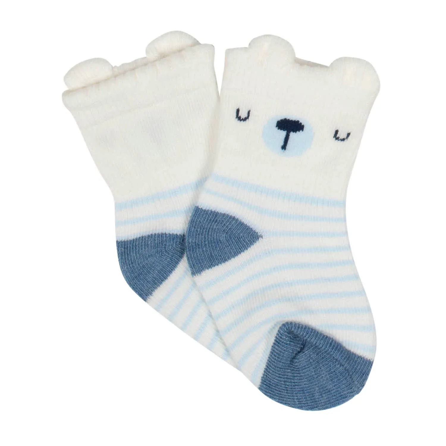 Gerber® Organic 4-Pack Baby Boys Teddy Wiggle Proof Socks