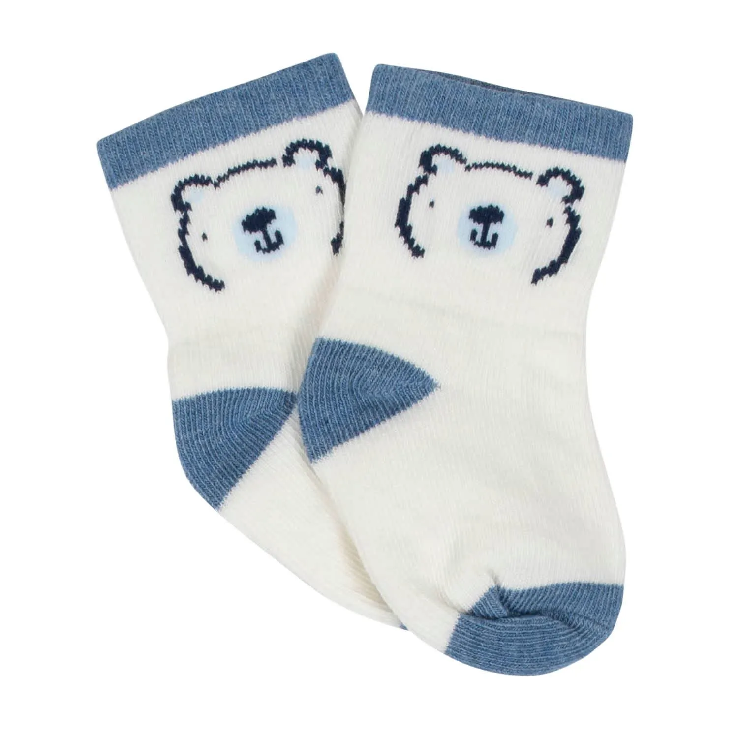 Gerber® Organic 4-Pack Baby Boys Teddy Wiggle Proof Socks