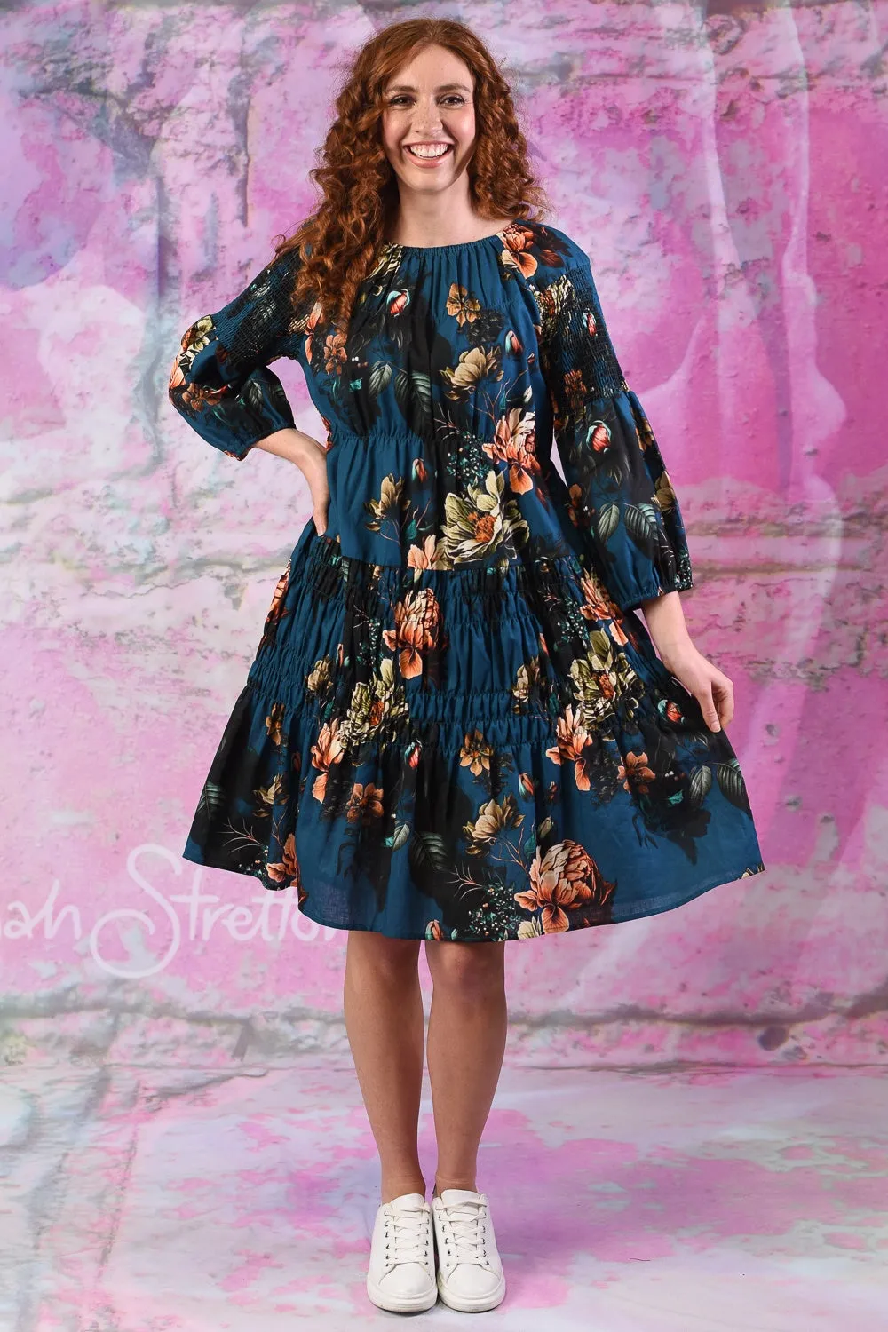 Gracey Hazel Dress - Peony Forest