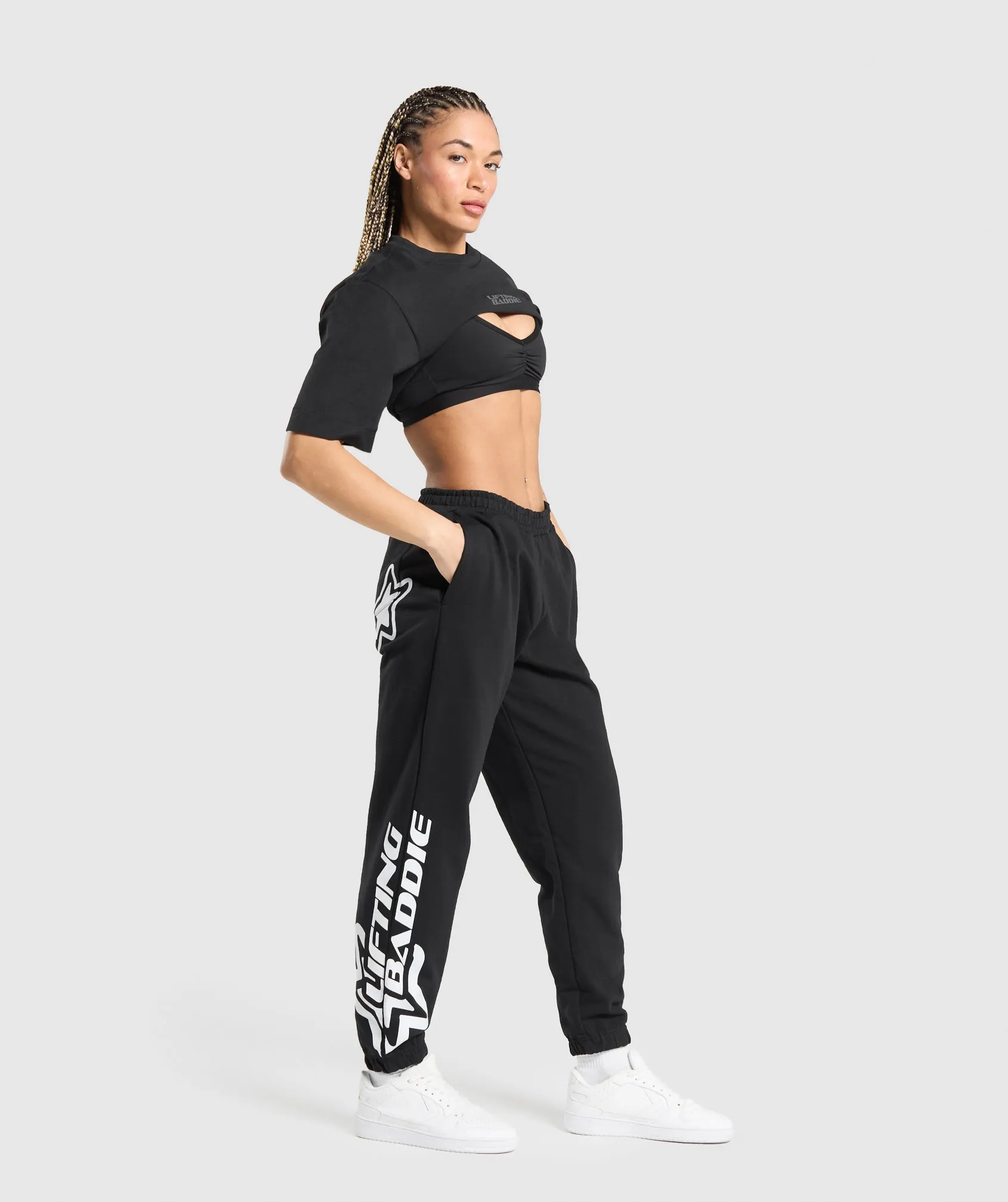 Gymshark Lifting Baddie Graphic Joggers - Black