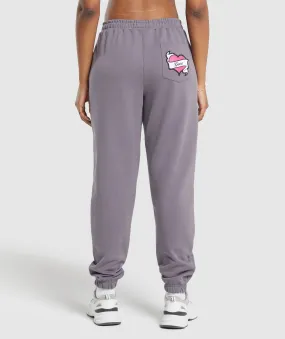 Gymshark Tattoo Joggers - Fog Purple