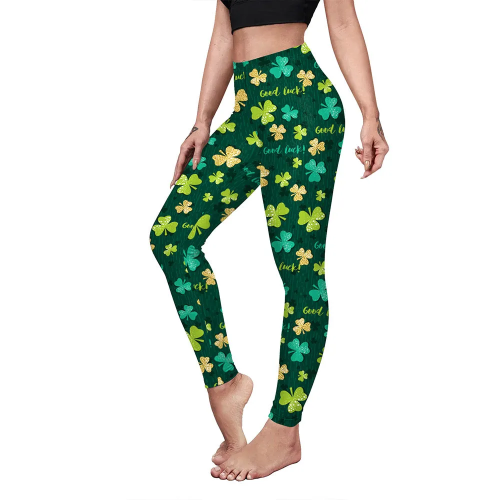 Holiday Digital Printing Women's Sports Tight Hip Lifting Fitness Pants