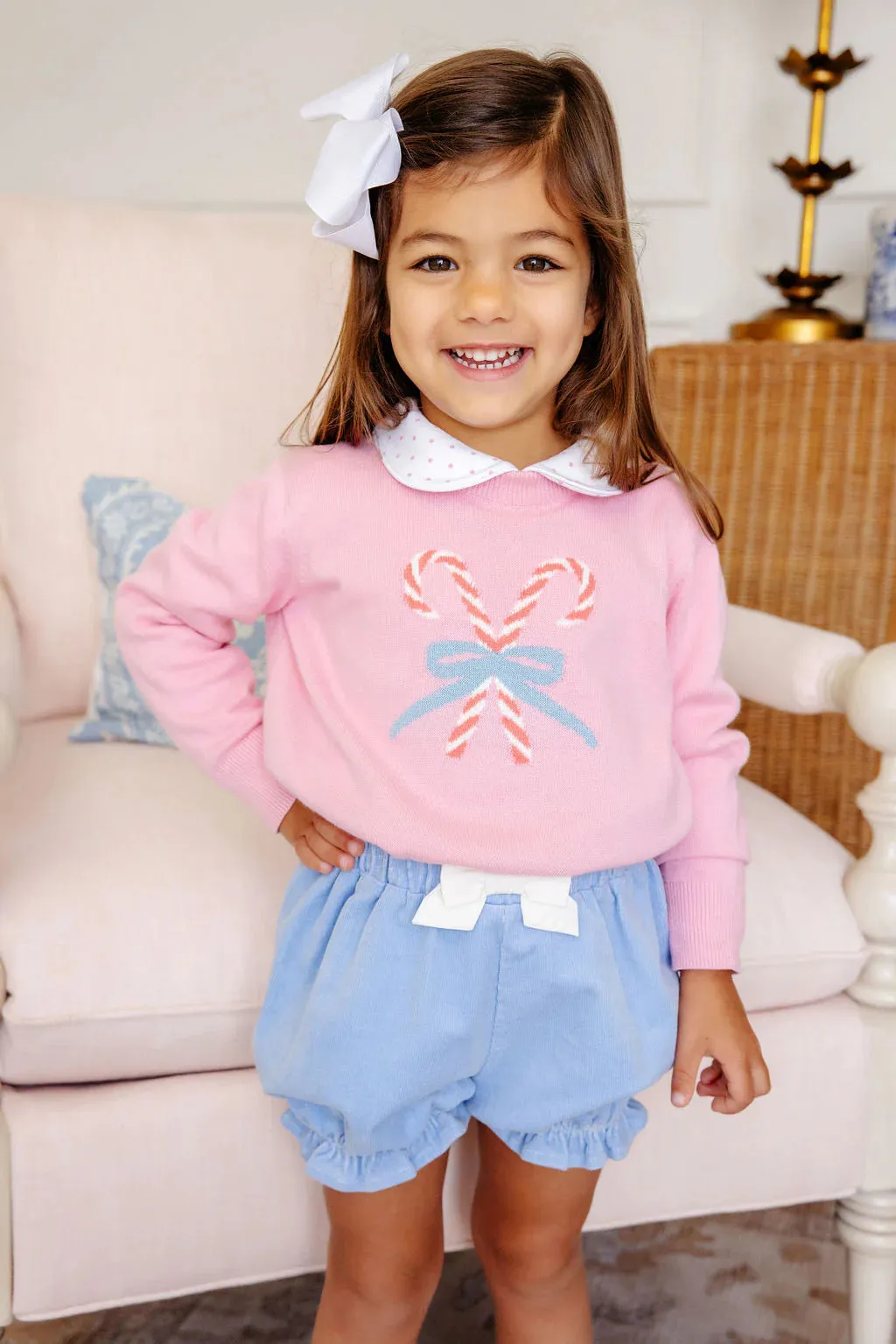 Isabelle's Intarsia Sweater - Candy Canes