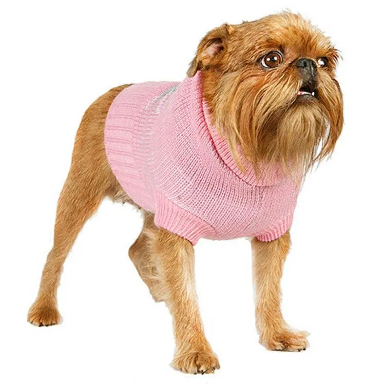 Knitted Pet Sweater - Wool Lapel Style