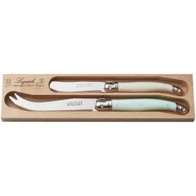 Laguiole Andre Verdier Debutant St Tropez Cheese Knife Set of 2