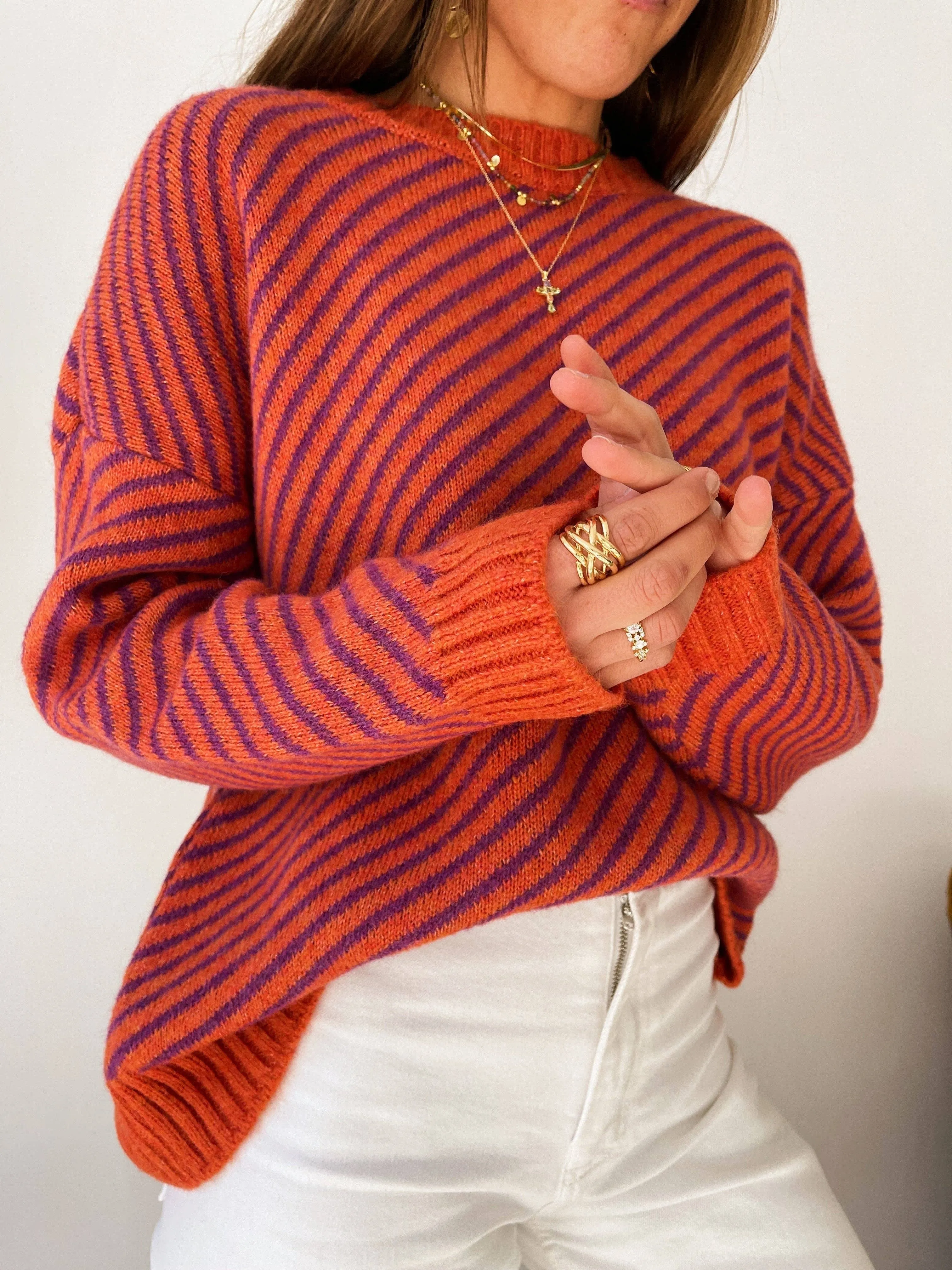 Laura Orange Sweater