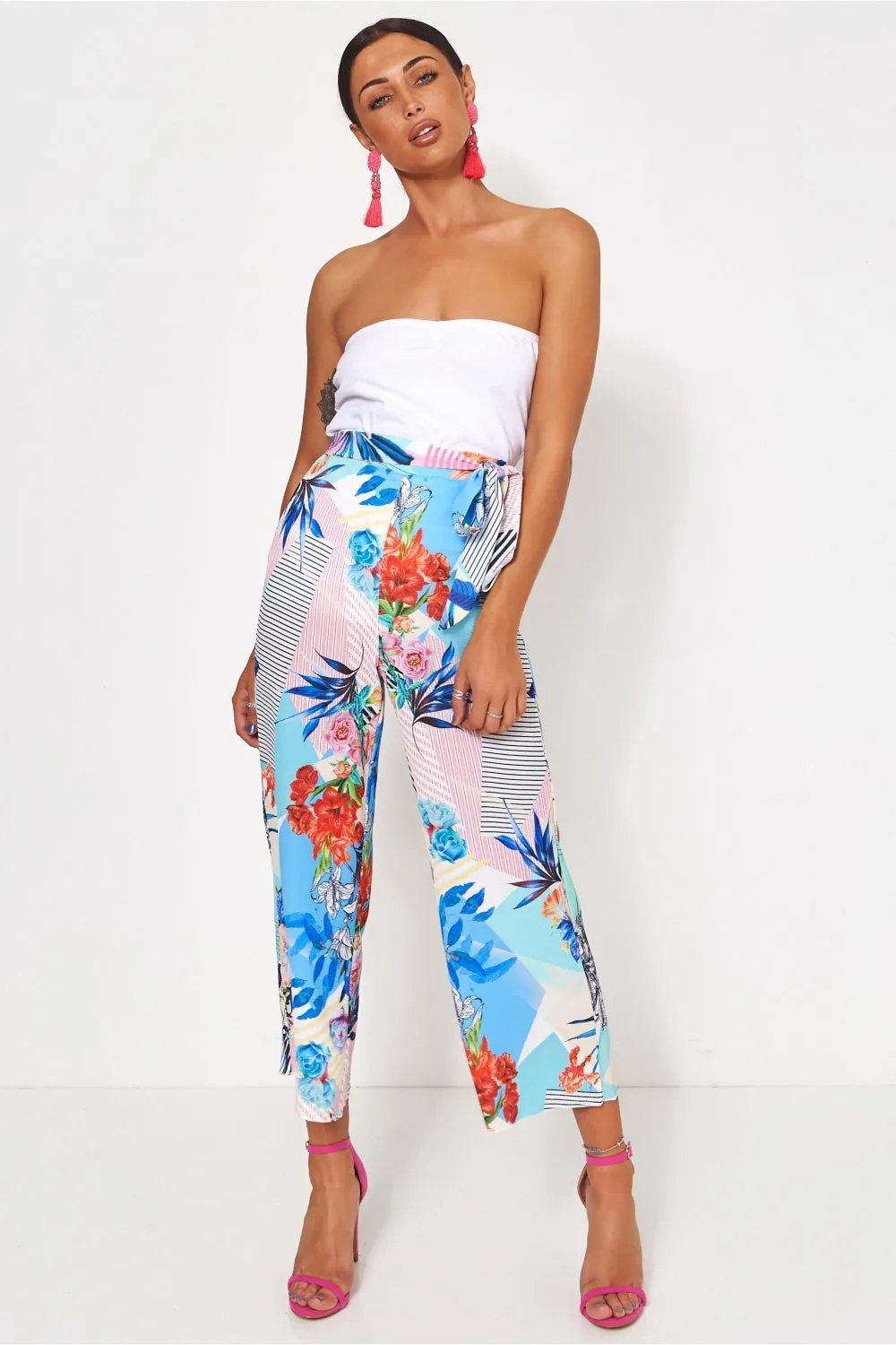 Lola High Waisted Floral Culottes