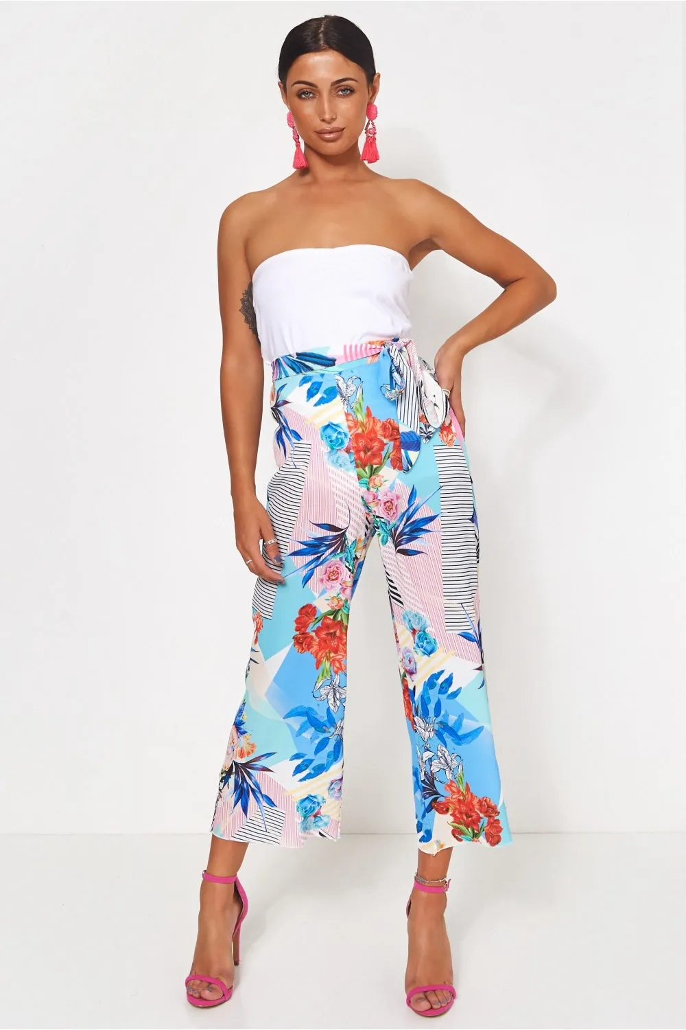 Lola High Waisted Floral Culottes