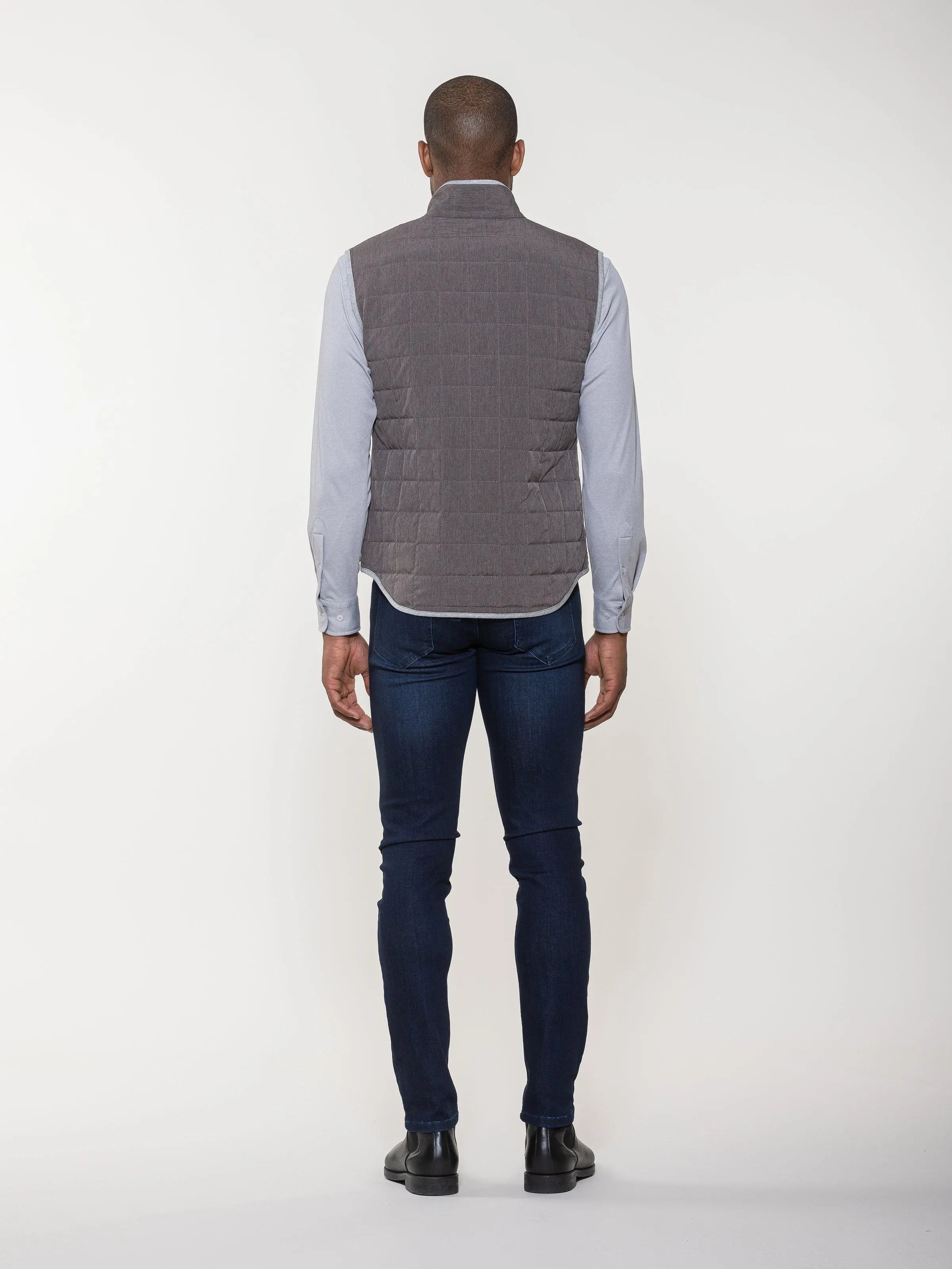 Luciano Visconti Quilted Piped Vest