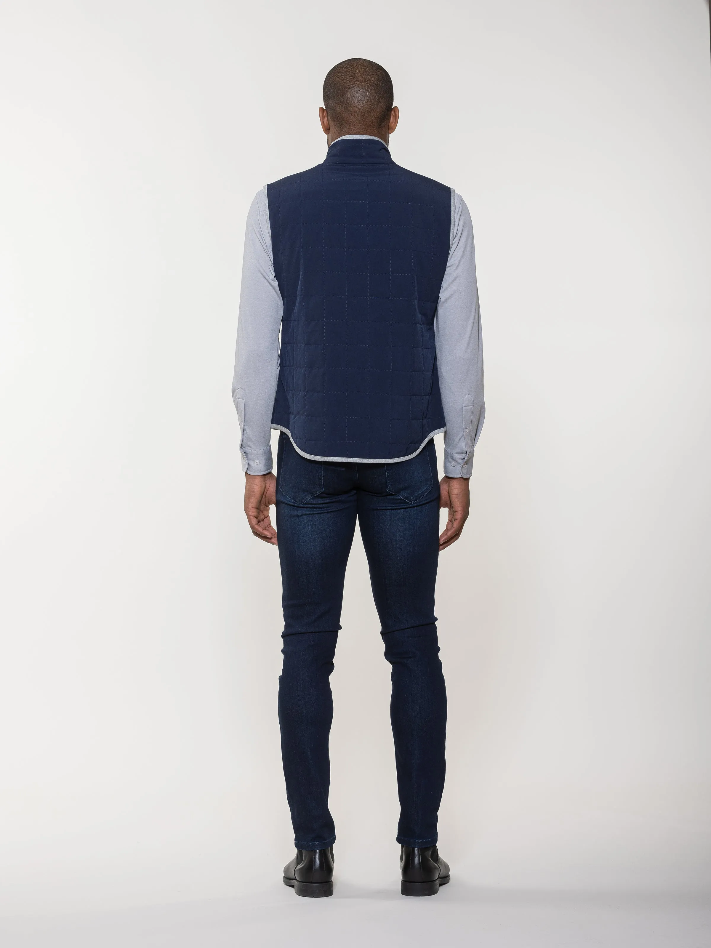 Luciano Visconti Quilted Piped Vest