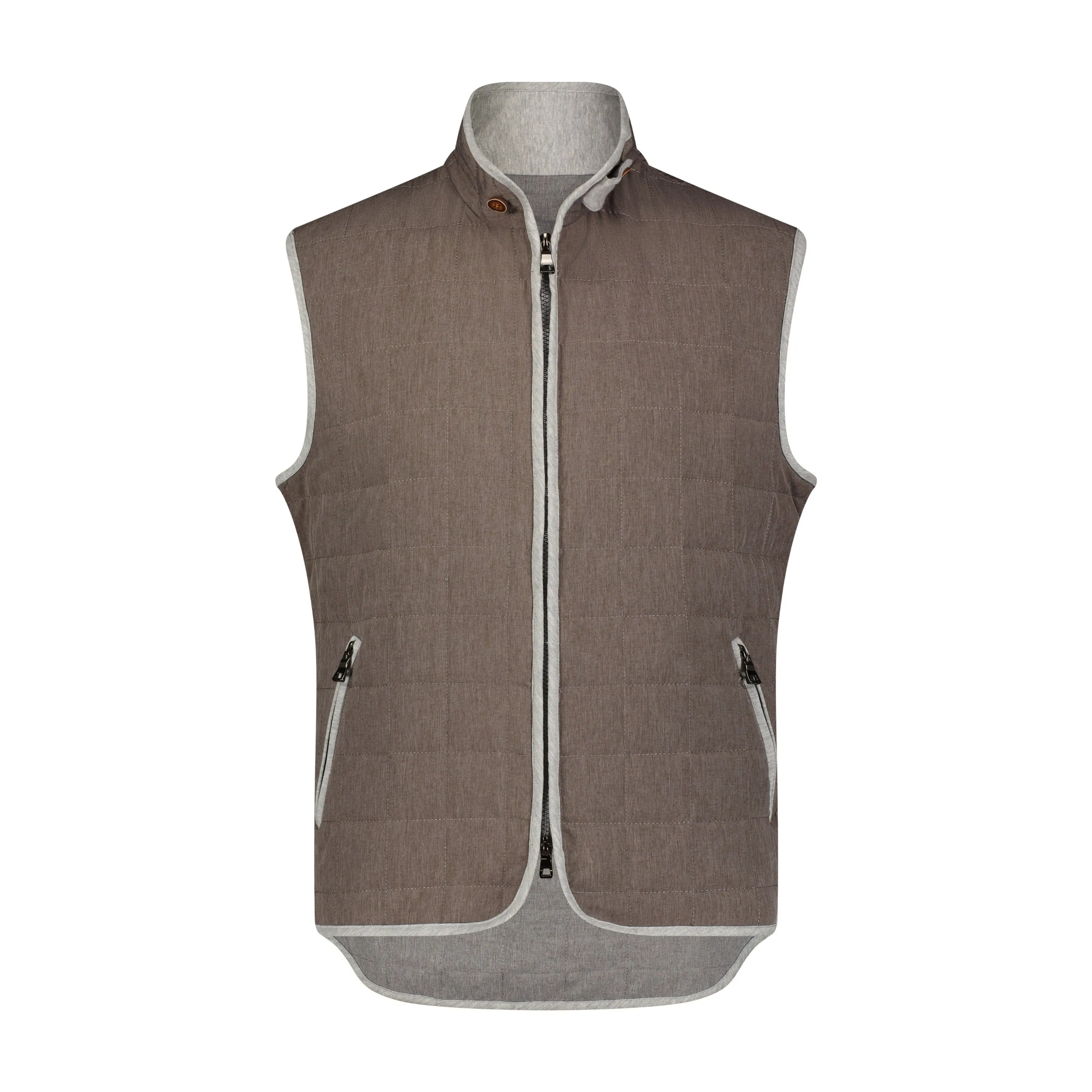 Luciano Visconti Quilted Piped Vest