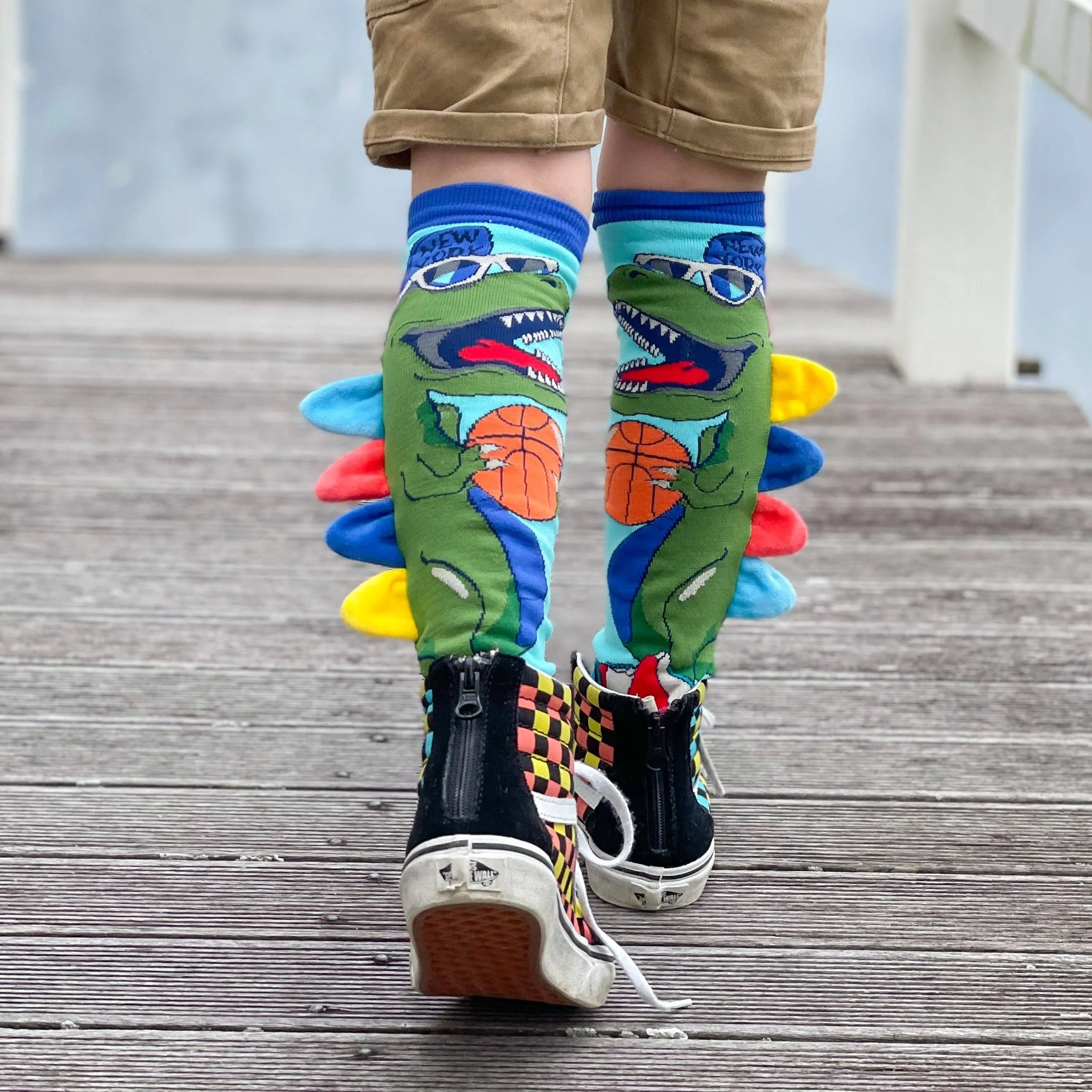 MAD 3D Dinosaur Basketball Socks