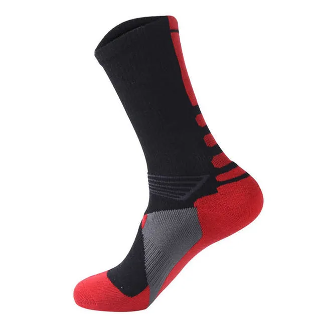 Men Sports Running Socks  Football Basketball Socks Outdoor Training Soccer Socks