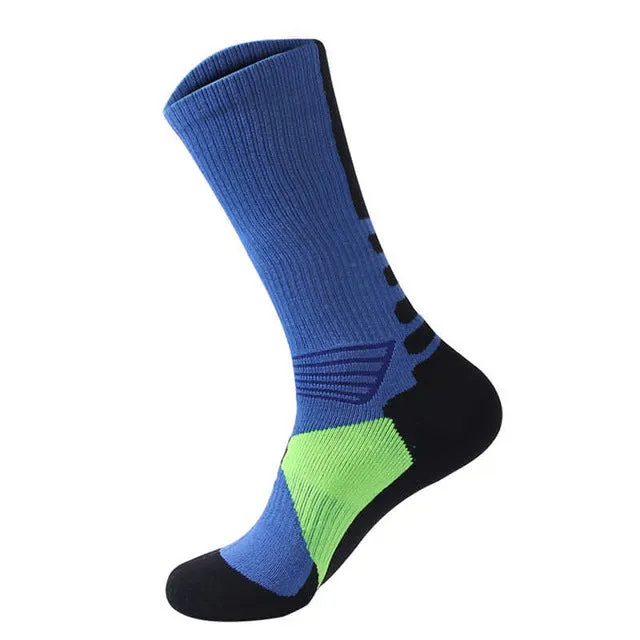 Men Sports Running Socks  Football Basketball Socks Outdoor Training Soccer Socks