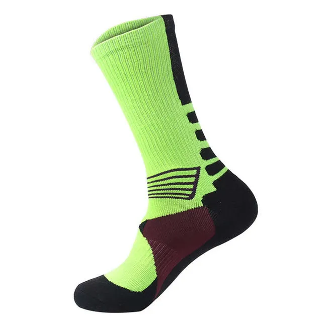 Men Sports Running Socks  Football Basketball Socks Outdoor Training Soccer Socks