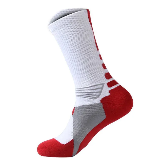 Men Sports Running Socks  Football Basketball Socks Outdoor Training Soccer Socks