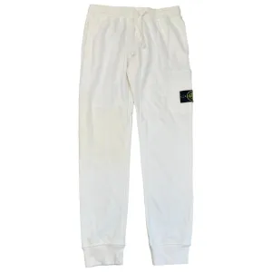 Men's Applique Logo Joggers White Size M