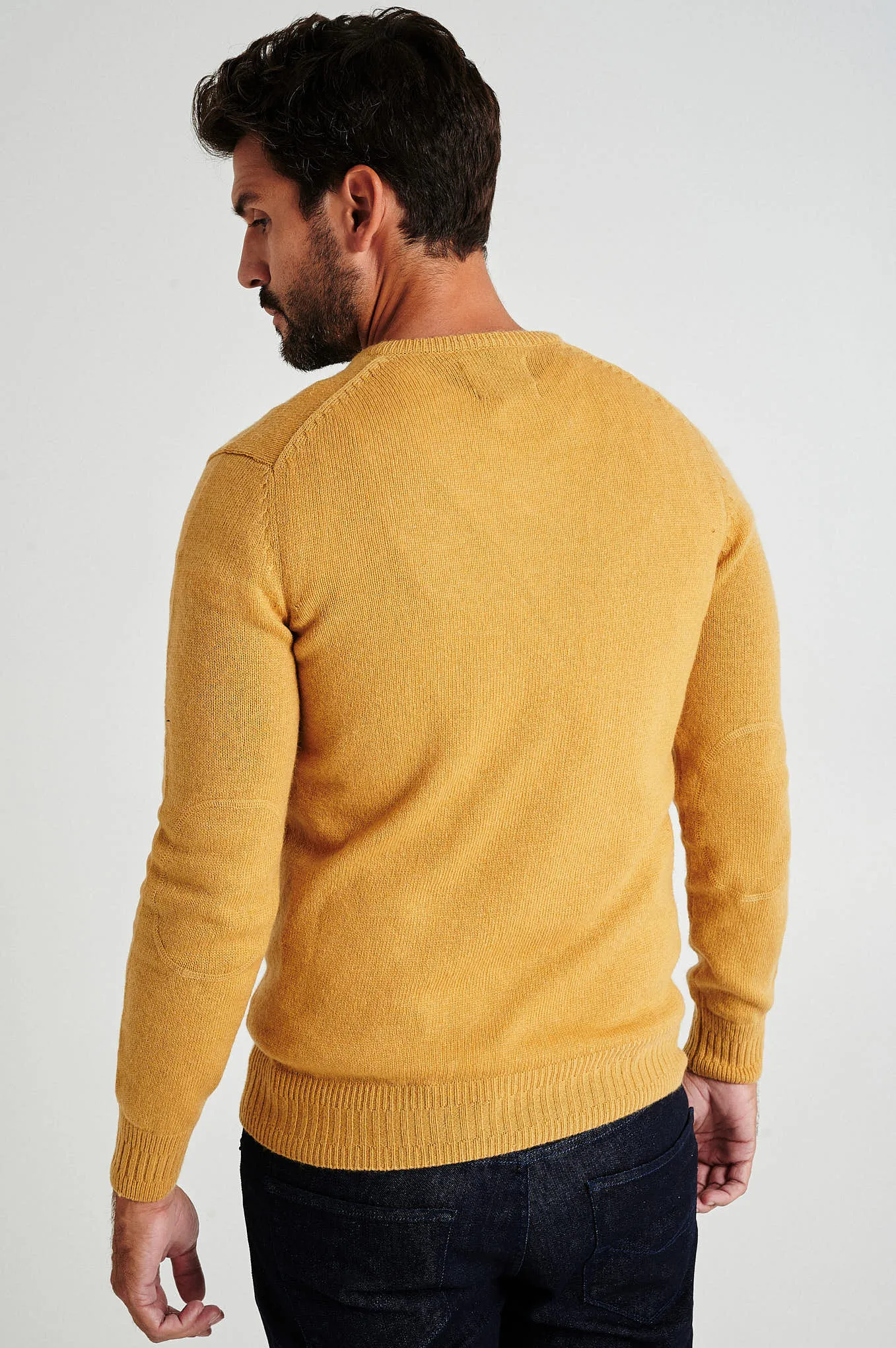 Men's machine washable V neck sweater