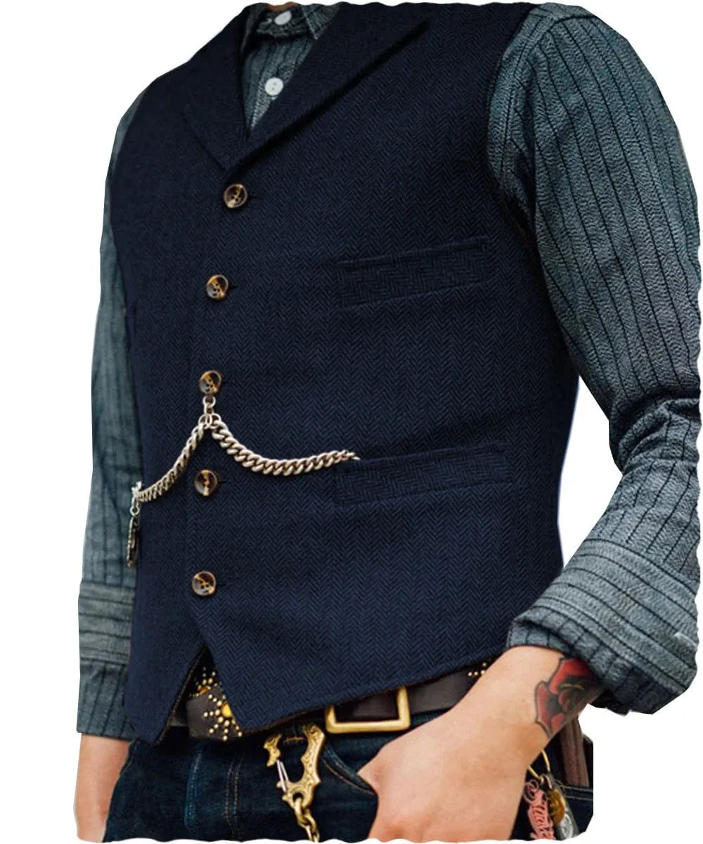 Men's Notch Lapel Waistcoat