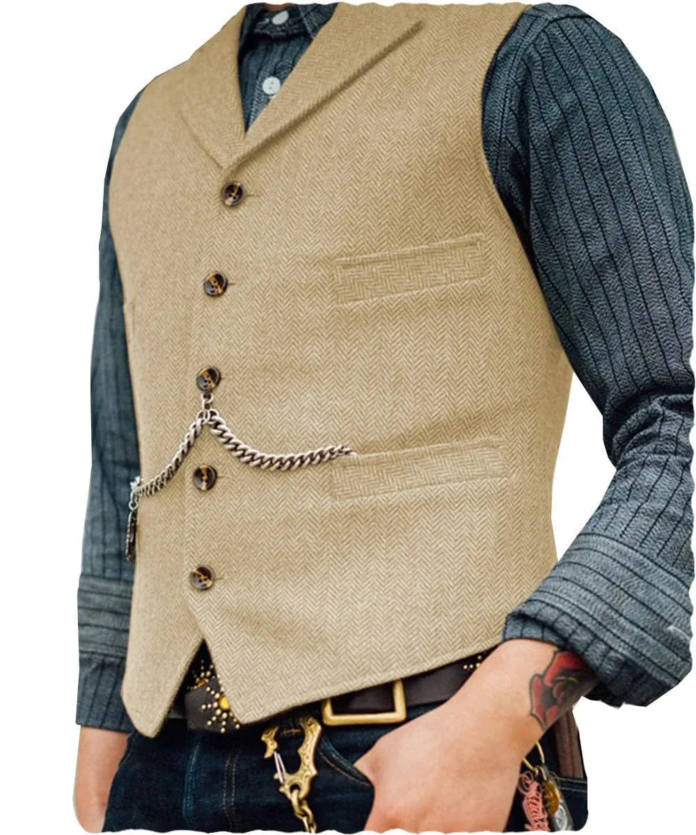 Men's Notch Lapel Waistcoat