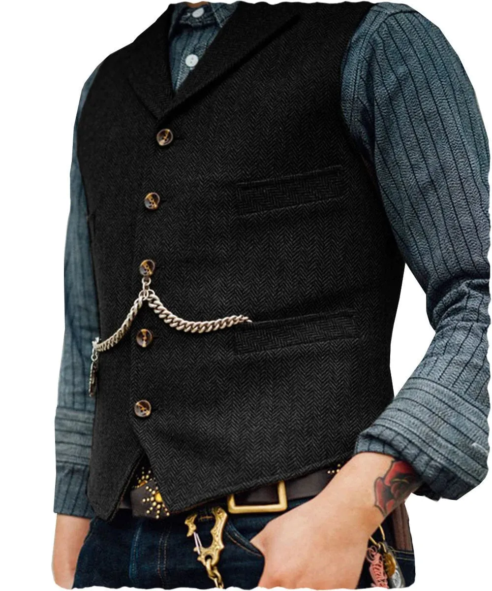 Men's Notch Lapel Waistcoat