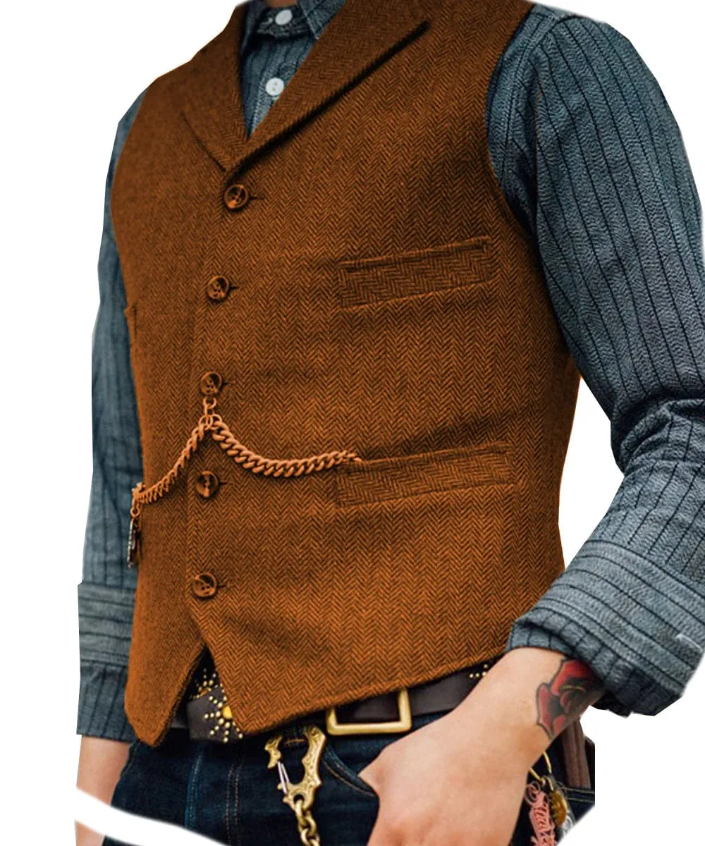 Men's Notch Lapel Waistcoat