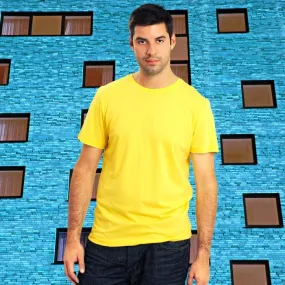 Men's Plain T-Shirt Yellow