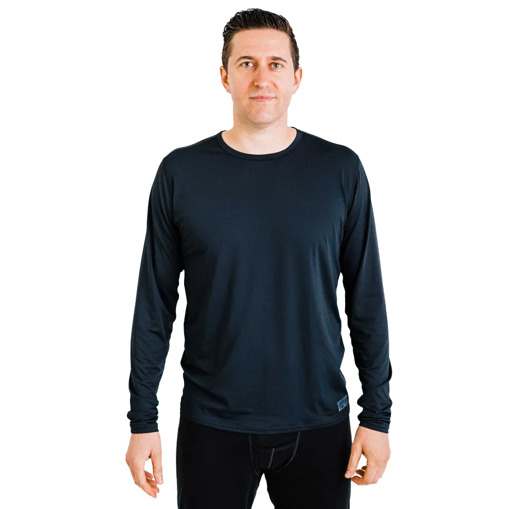 Men's Single Layer Crewneck - Black