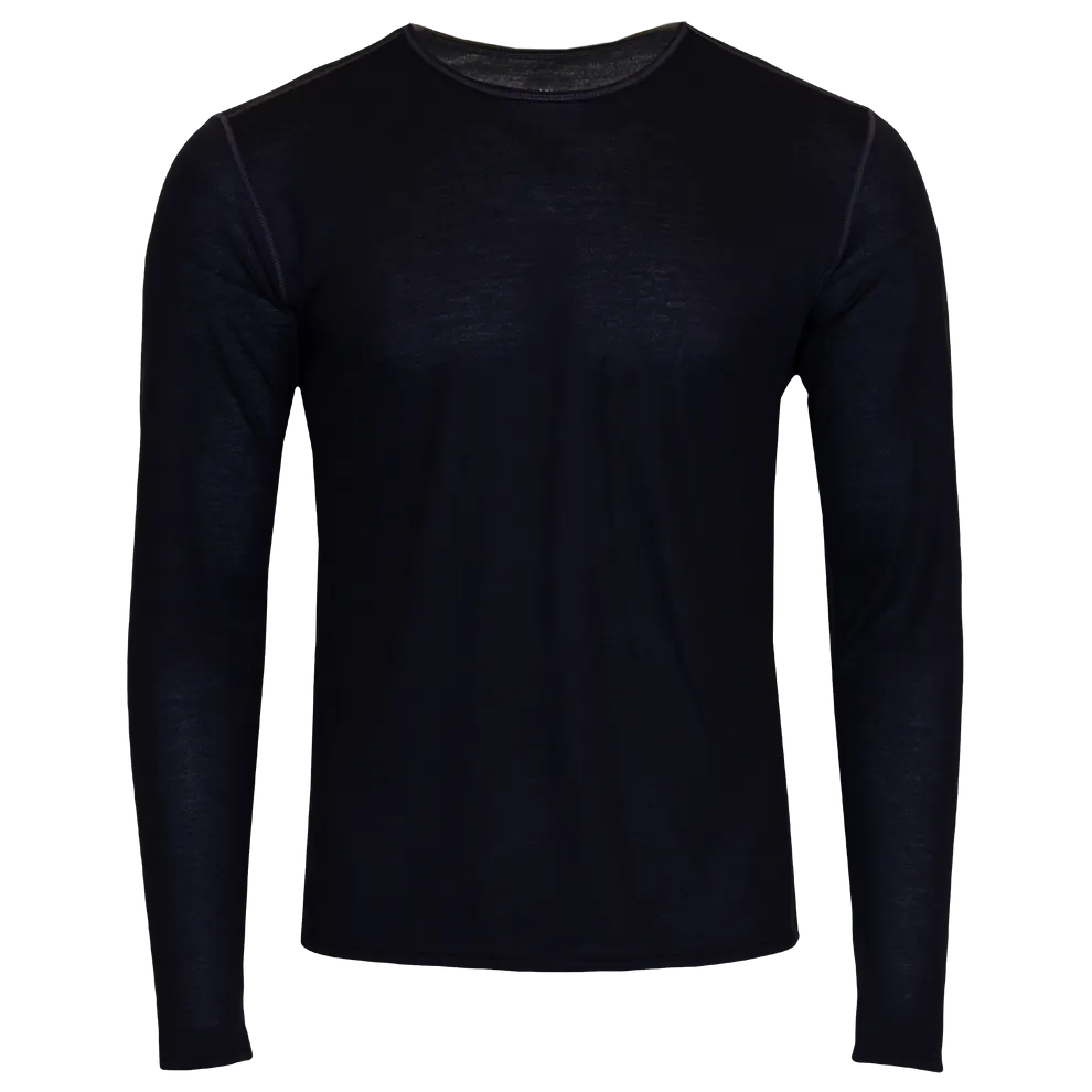 Men's Single Layer Crewneck - Black