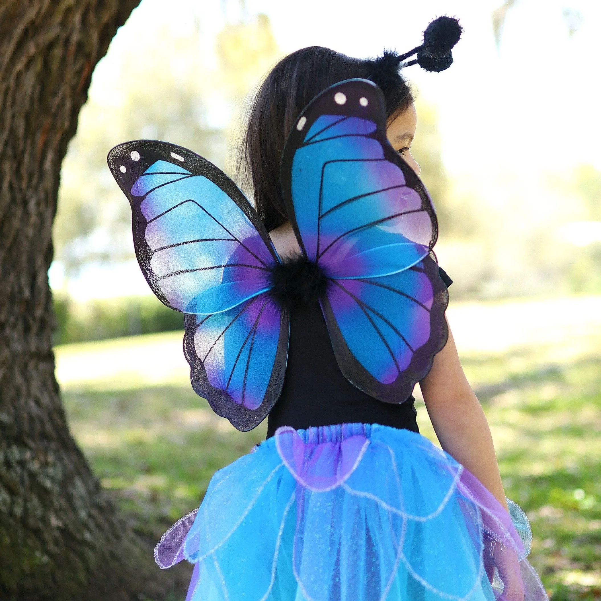 Midnight Butterfly Tutu, Wings & Headband Size 4-6