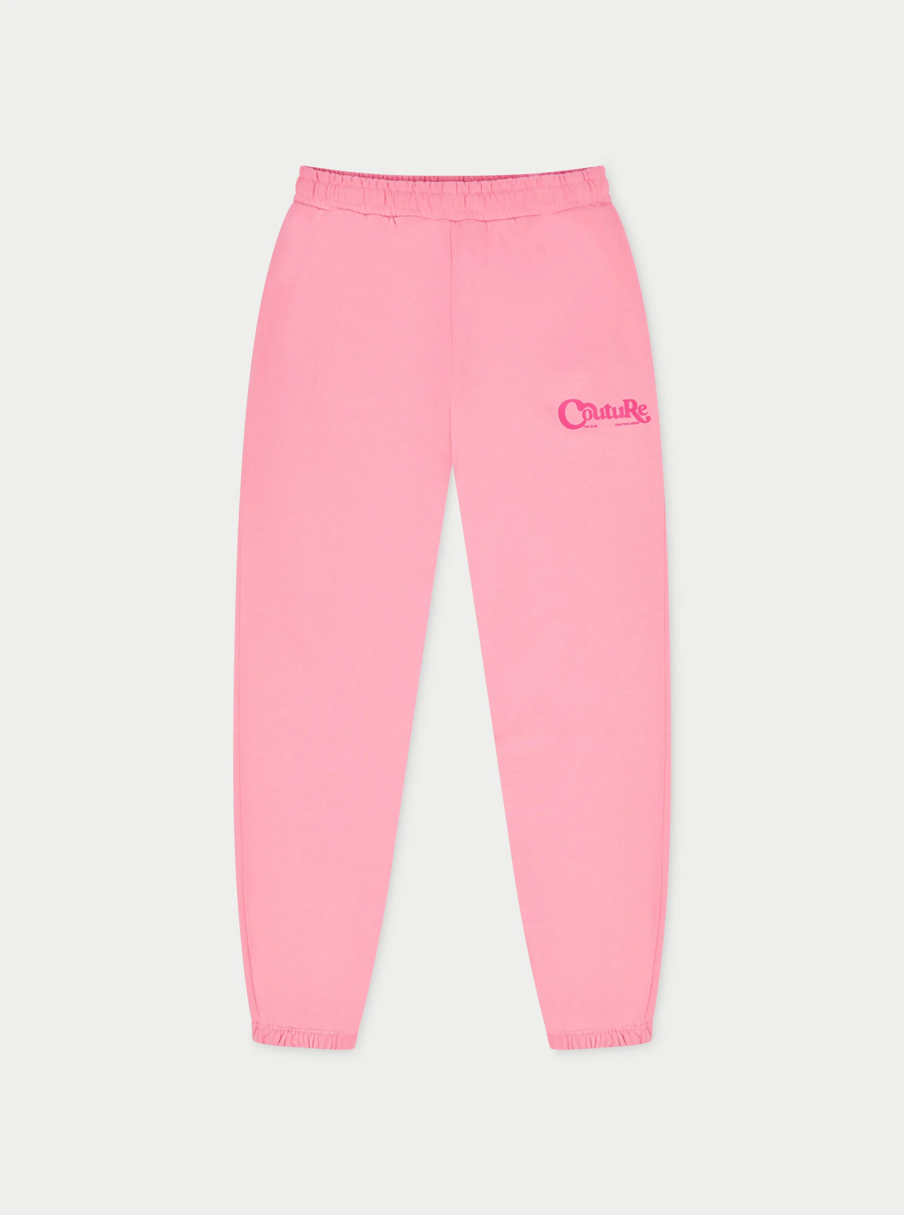 MIXED FONT COUTURE LOGO JOGGERS - PINK