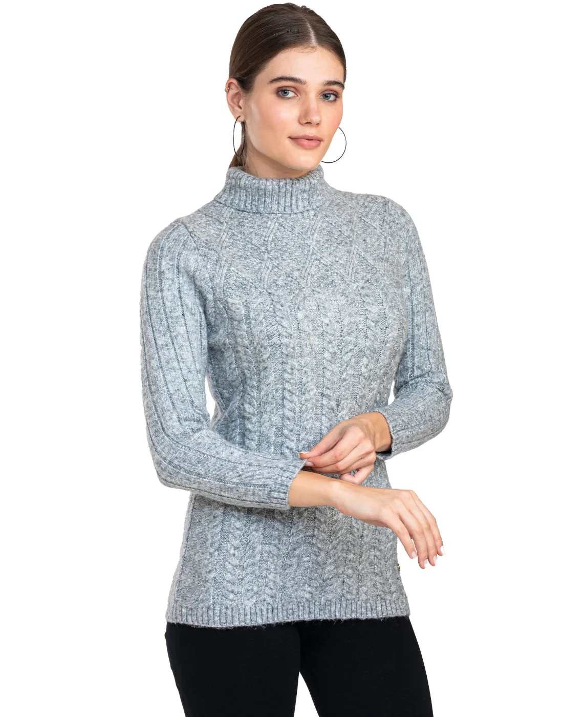 Moda Elementi Knitted sweaters pullover styles Grey