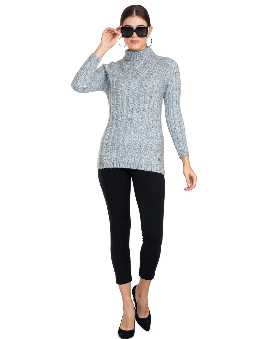 Moda Elementi Knitted sweaters pullover styles Grey