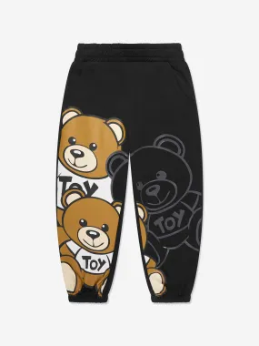 Moschino Kids Teddy Bear Joggers in Black