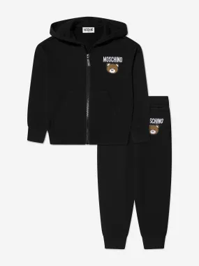 Moschino Kids Teddy Logo Tracksuit in Black