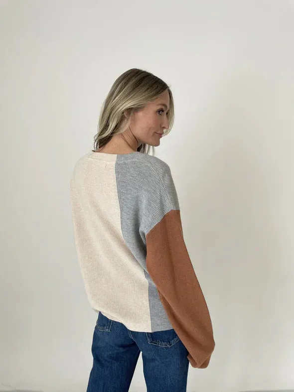 NAOMI COLORBLOCK SWEATER