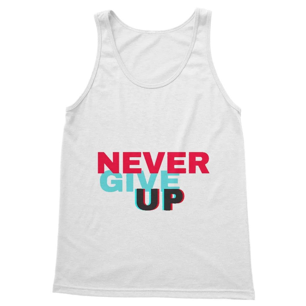 Never Give Up Classic Adult Vest Top