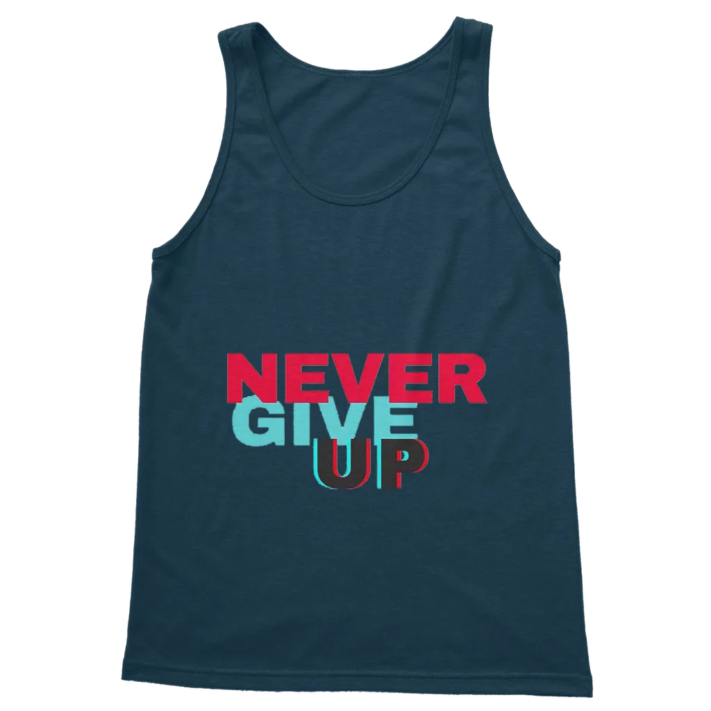 Never Give Up Classic Adult Vest Top