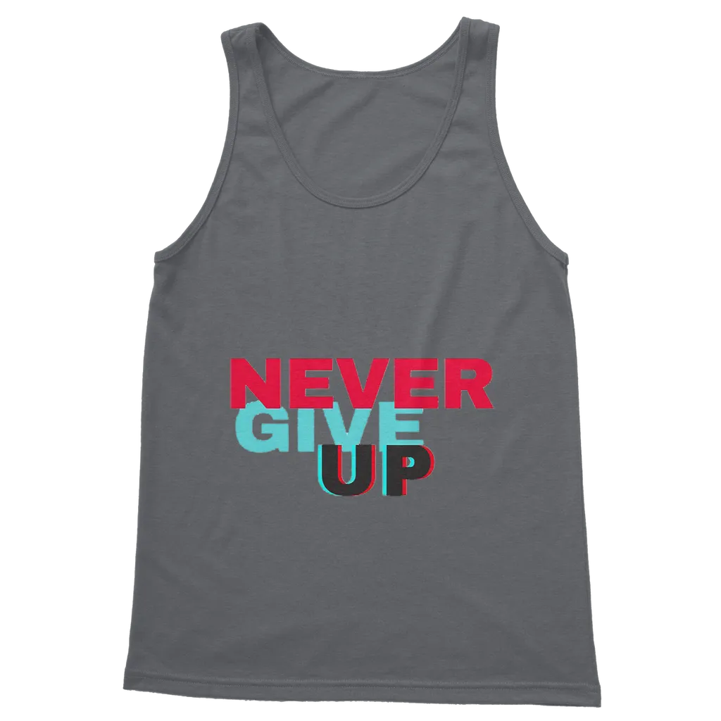 Never Give Up Classic Adult Vest Top