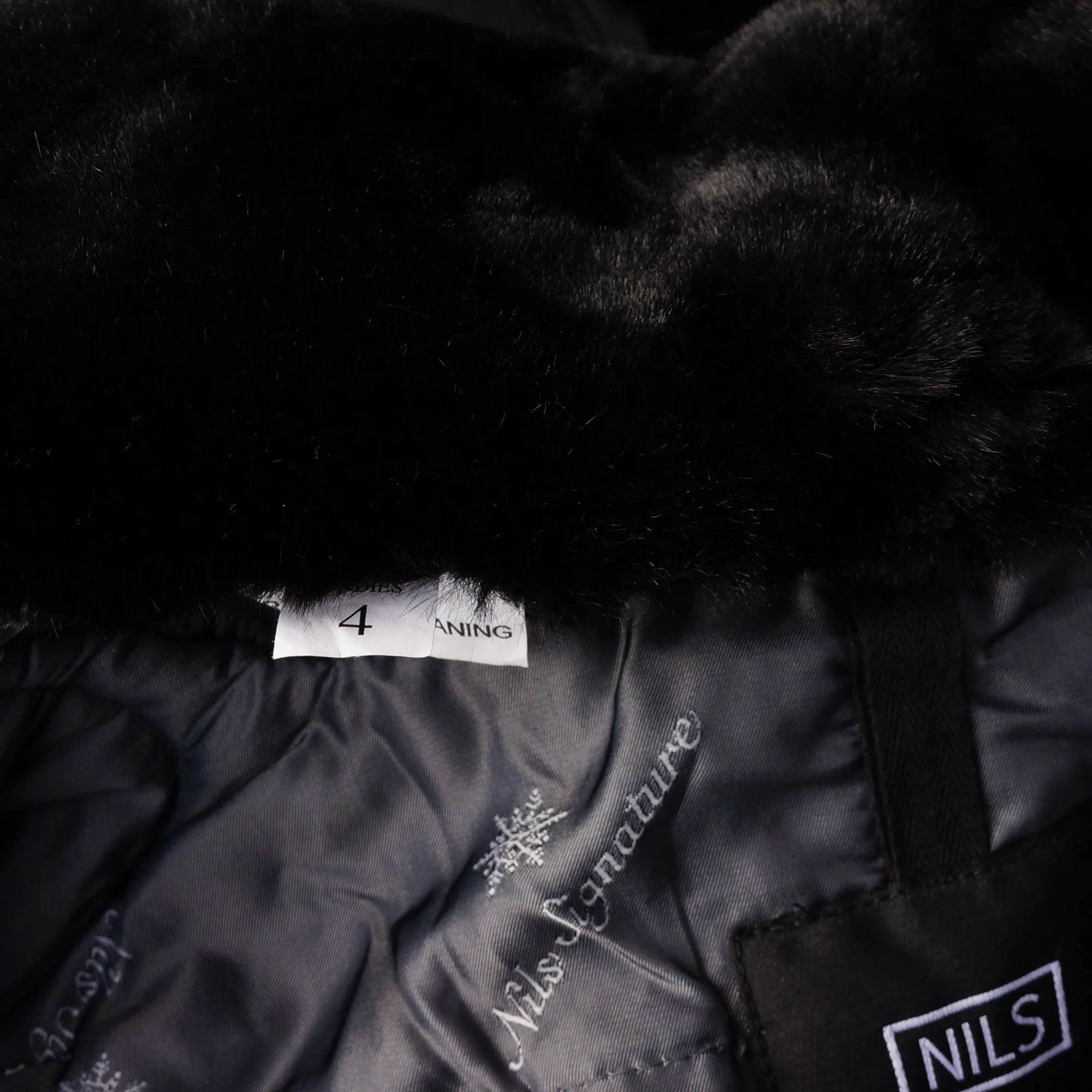 NILS IRIDESCENT FUR SKI JACKET COAT